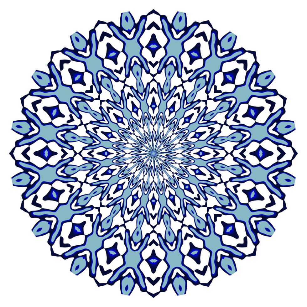 Abstract mandala circle pattern png