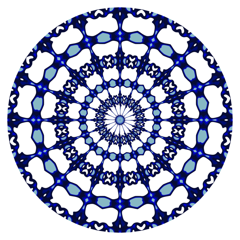 padrão de círculo de mandala abstrata png