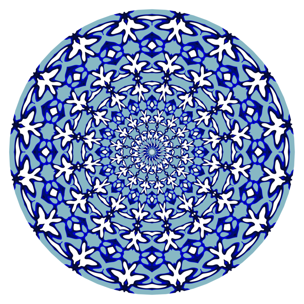 padrão de círculo de mandala abstrata png