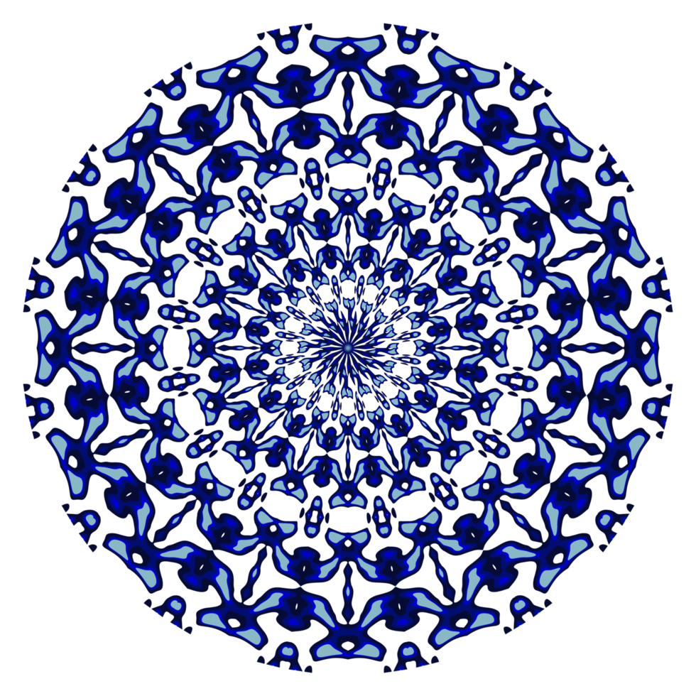Abstract mandala circle pattern png
