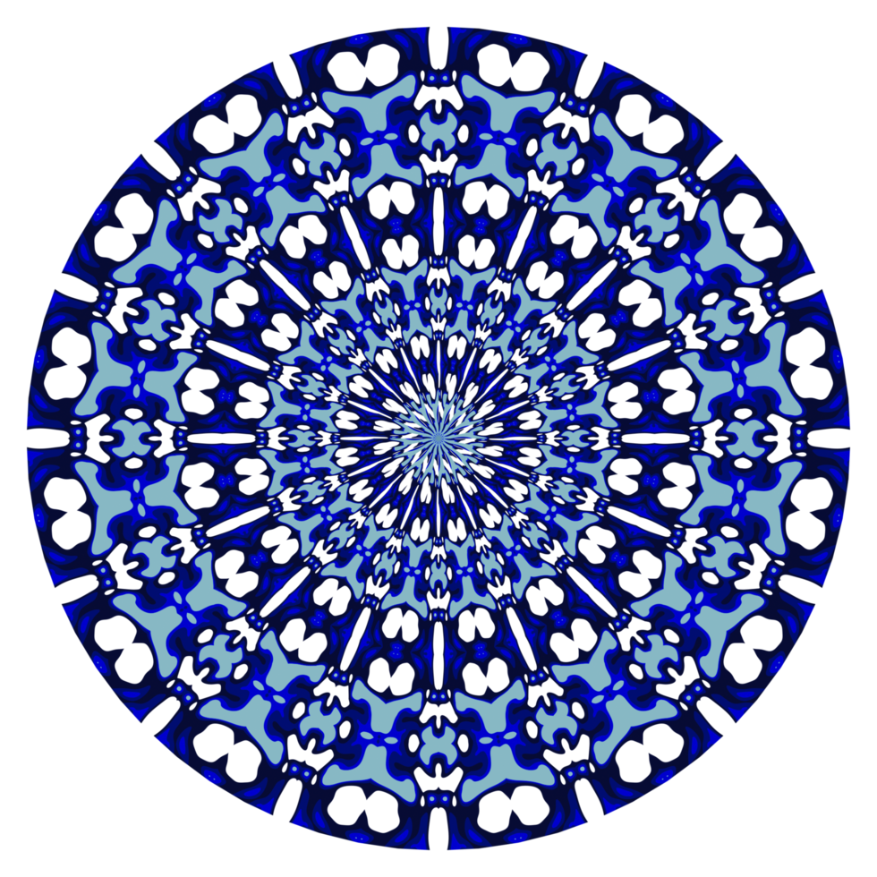 motif de cercle de mandala abstrait png