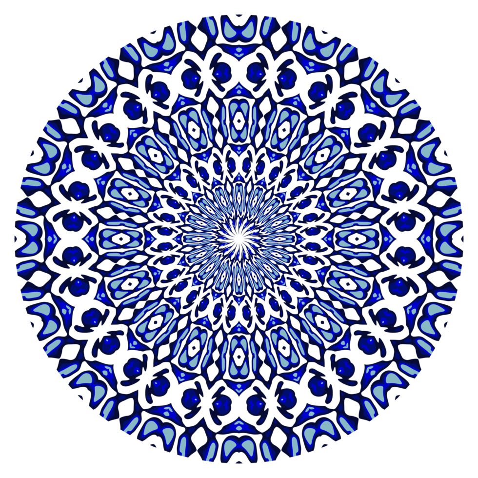 motif de cercle de mandala abstrait png