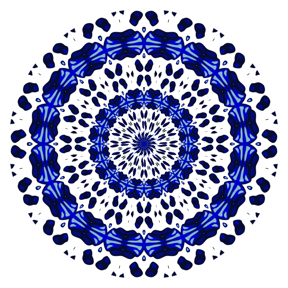 motif de cercle de mandala abstrait png