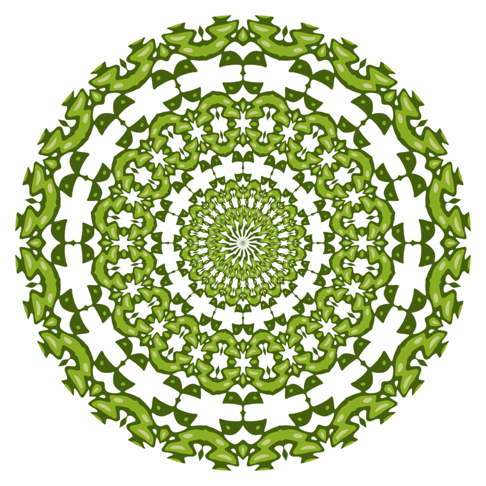 Mandala circle decoration png
