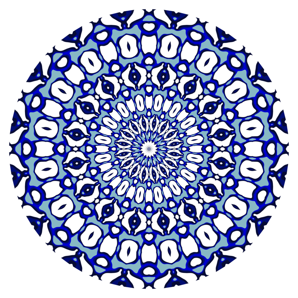 patrón de círculo de mandala abstracto png