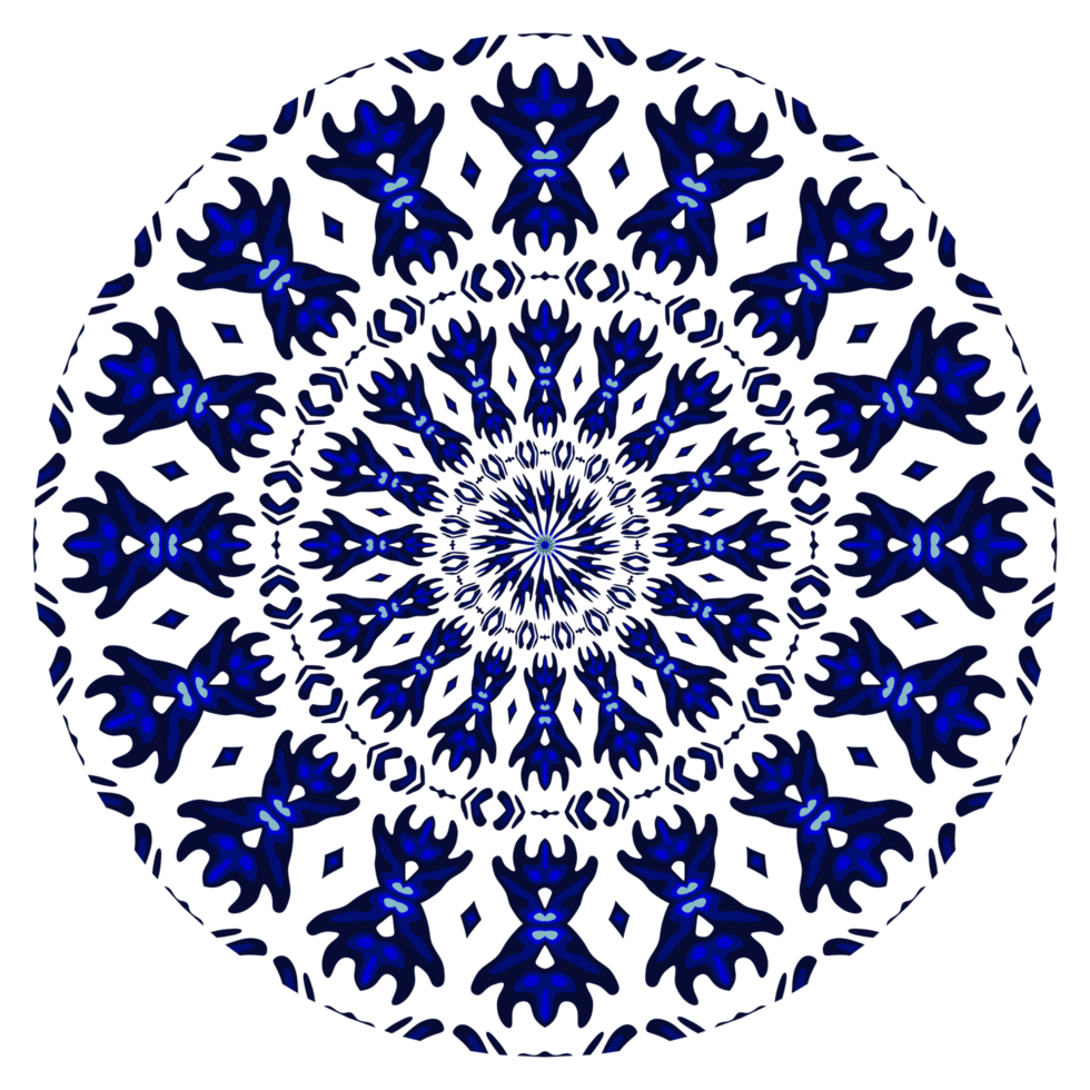 Abstract mandala circle pattern png