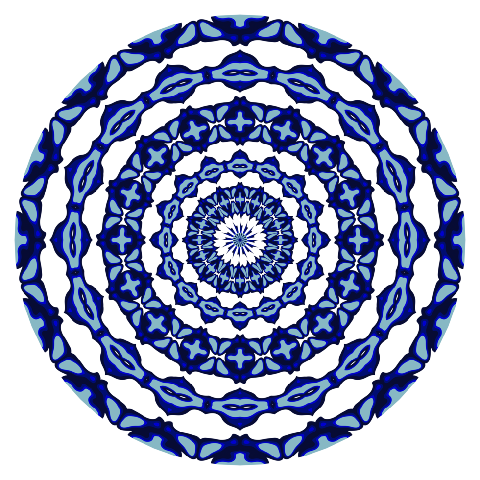 motif de cercle de mandala abstrait png