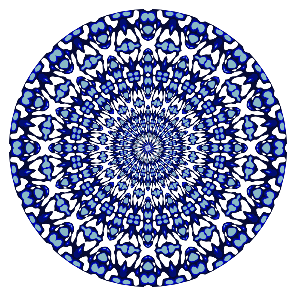 Abstract mandala circle pattern png