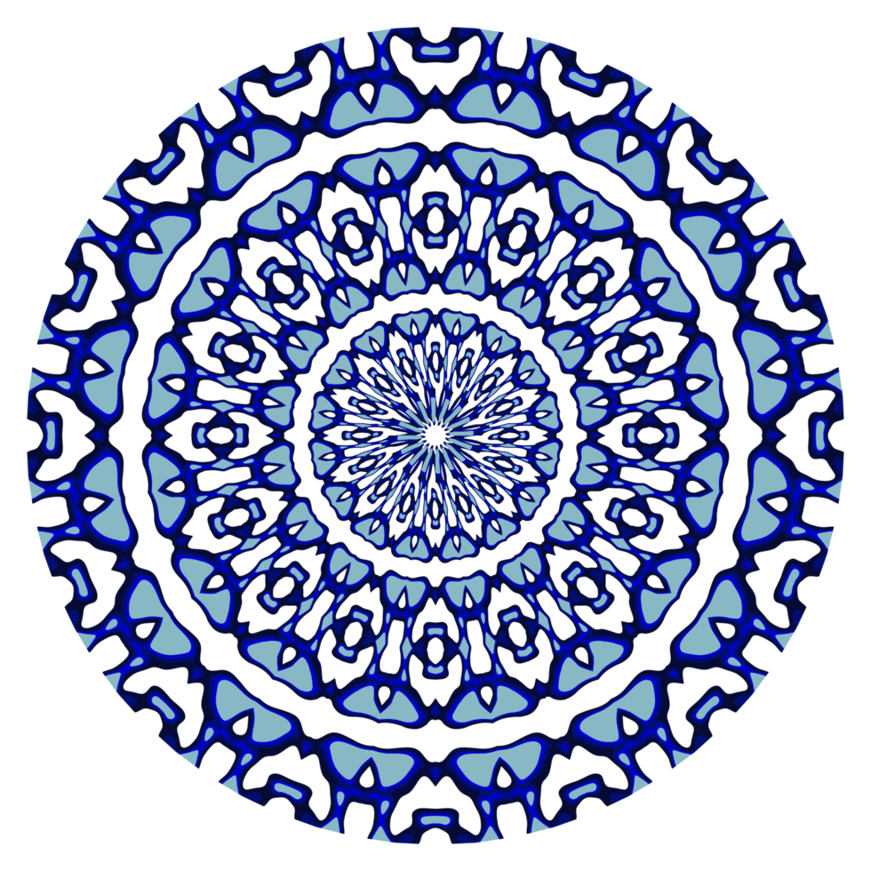 patrón de círculo de mandala abstracto png