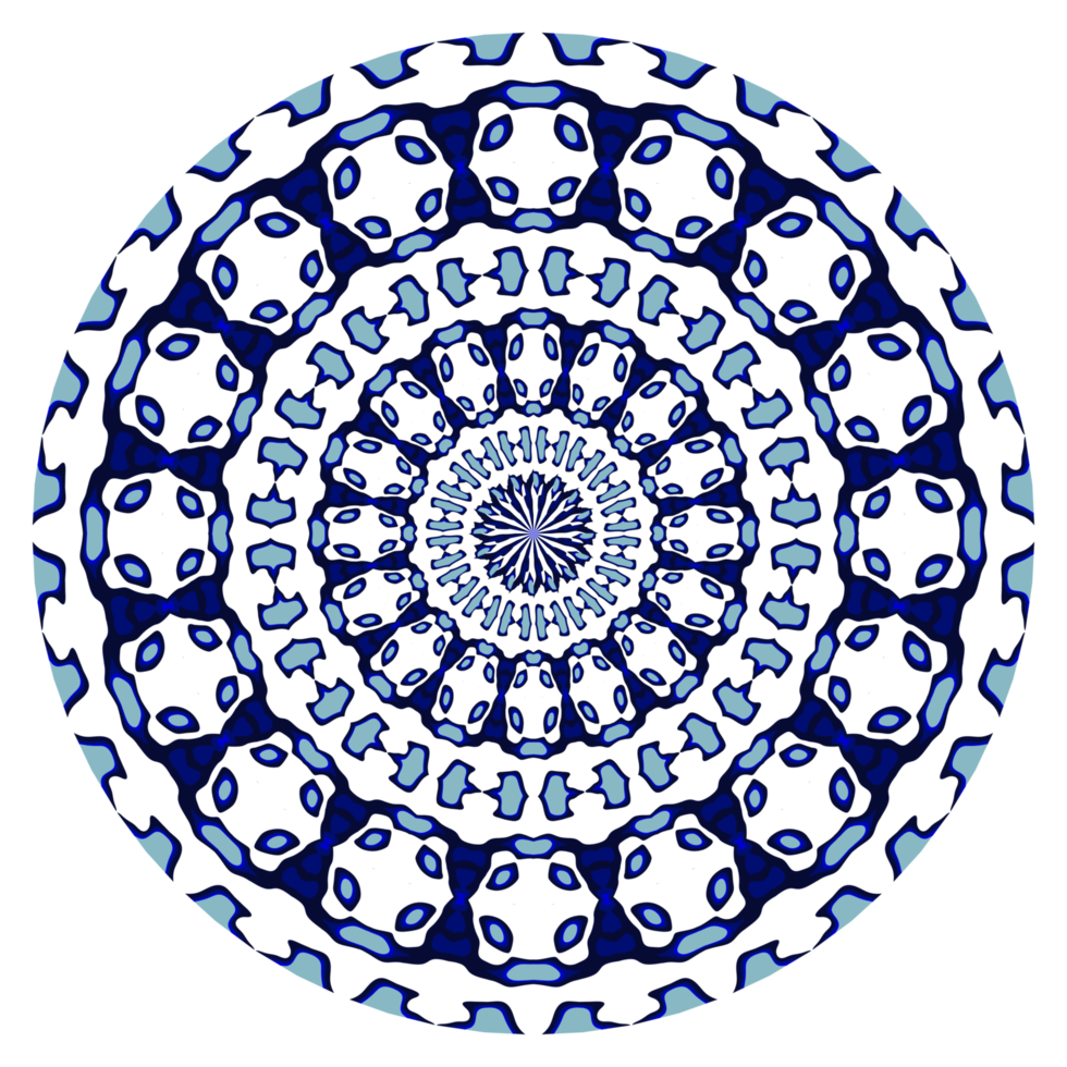 Abstract mandala circle pattern png