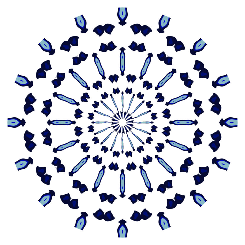 motif de cercle de mandala abstrait png