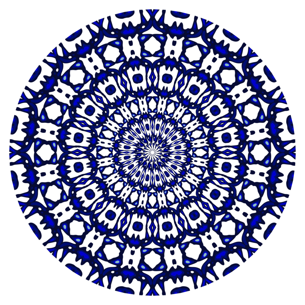 Abstract mandala circle pattern png