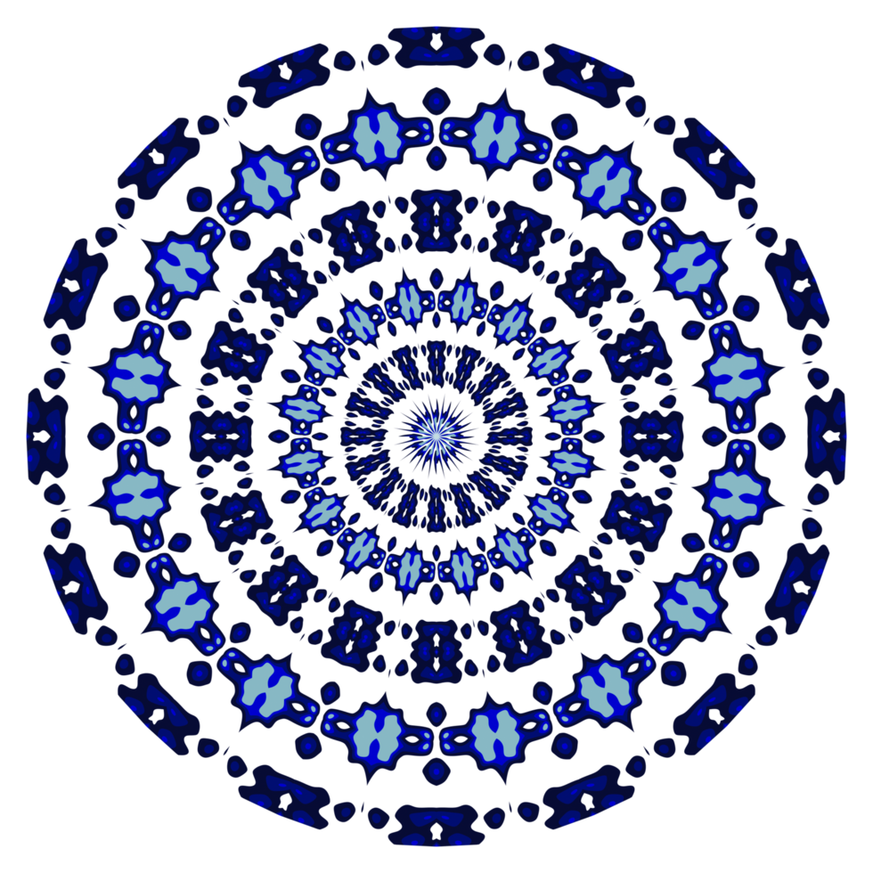 motif de cercle de mandala abstrait png