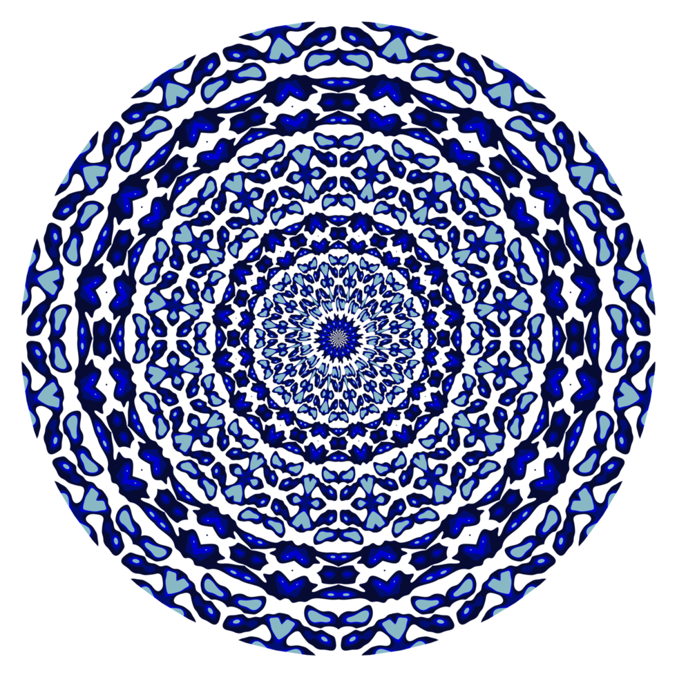 Abstract mandala circle pattern png