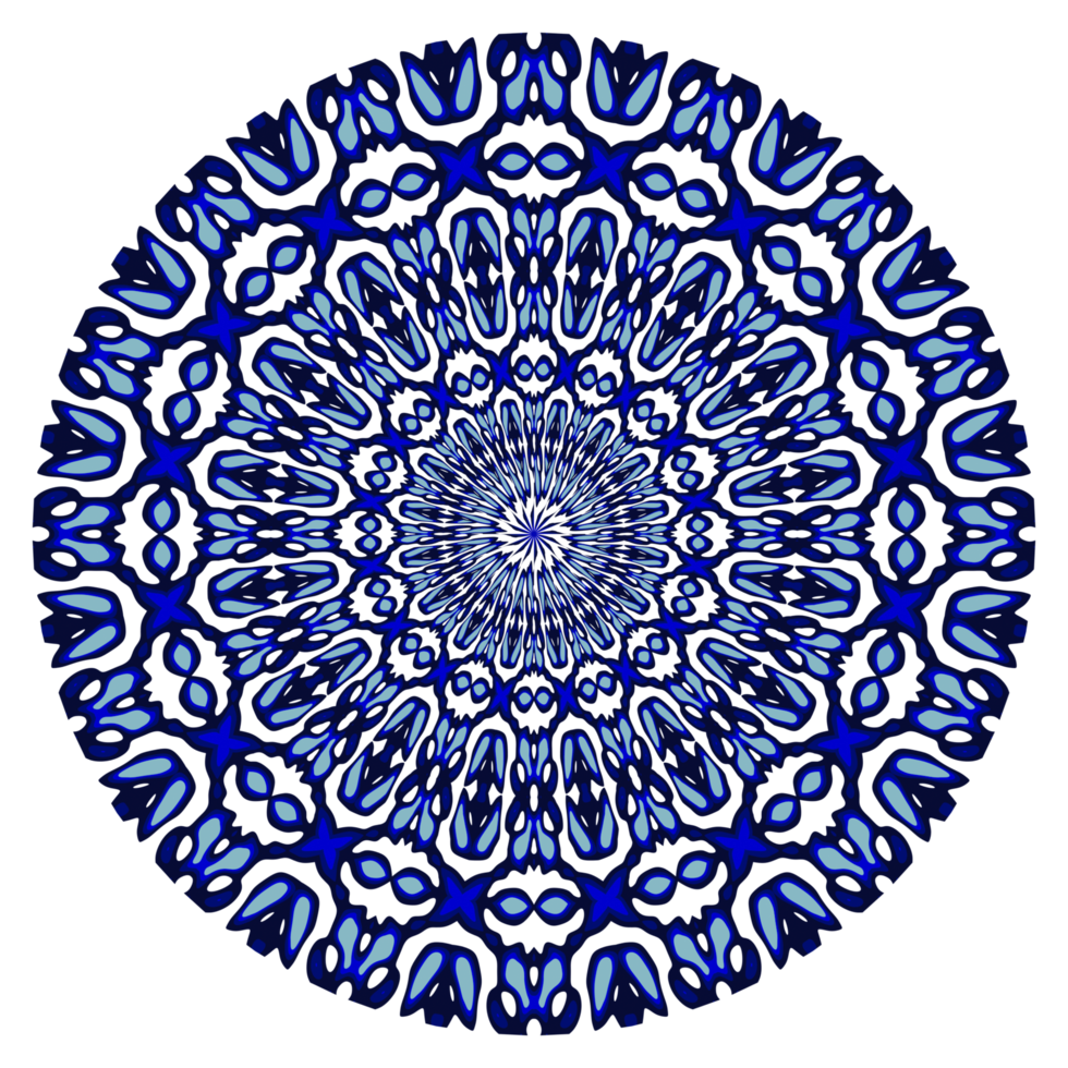 Abstract mandala circle pattern png