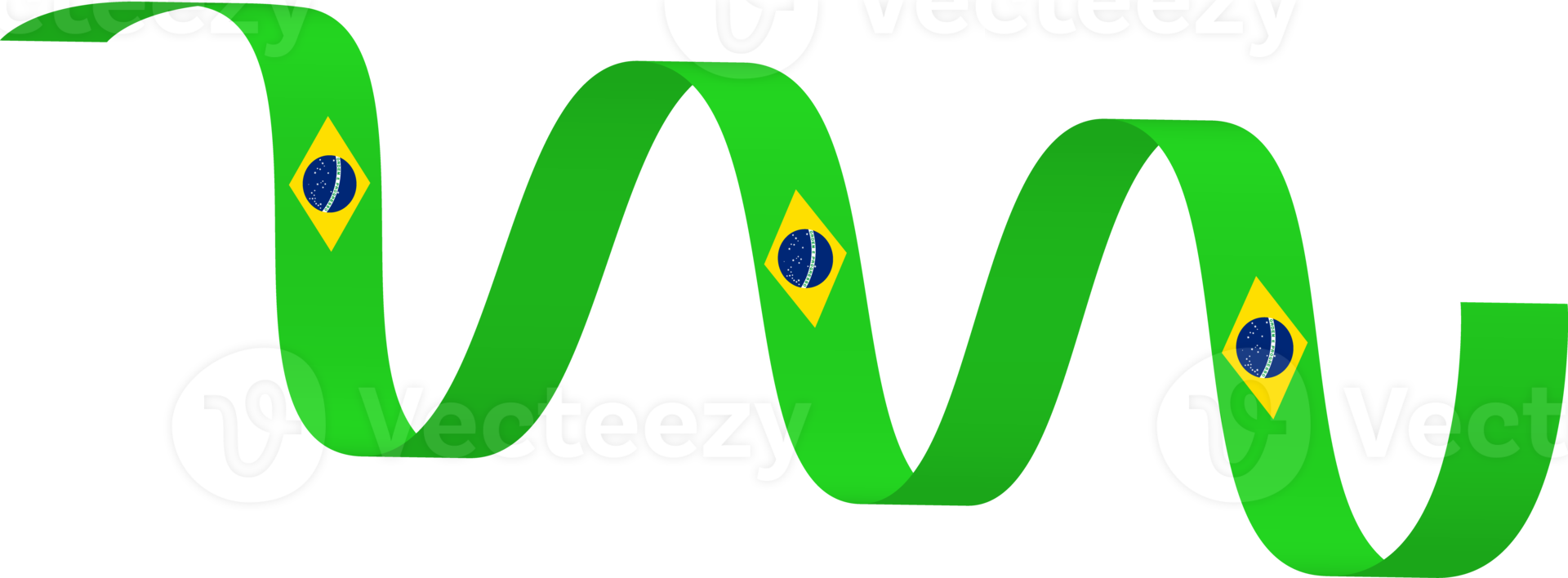 Brazilië vlag lint decoratie png