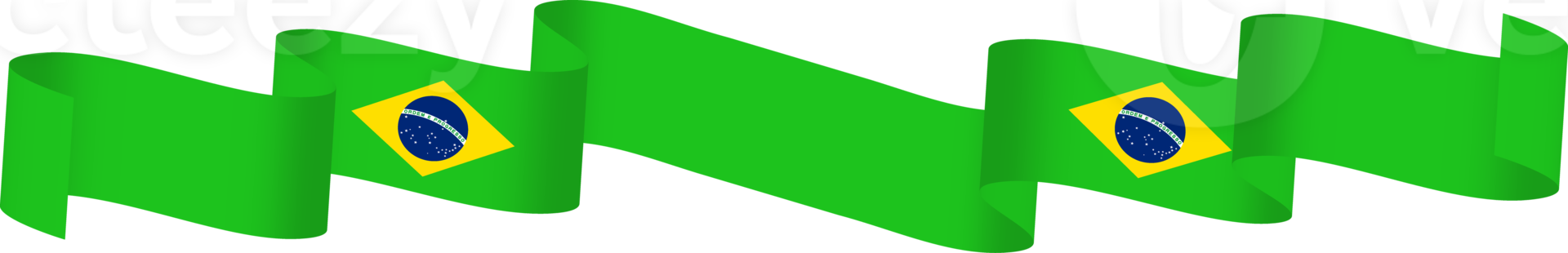 Brazilië vlag lint decoratie png