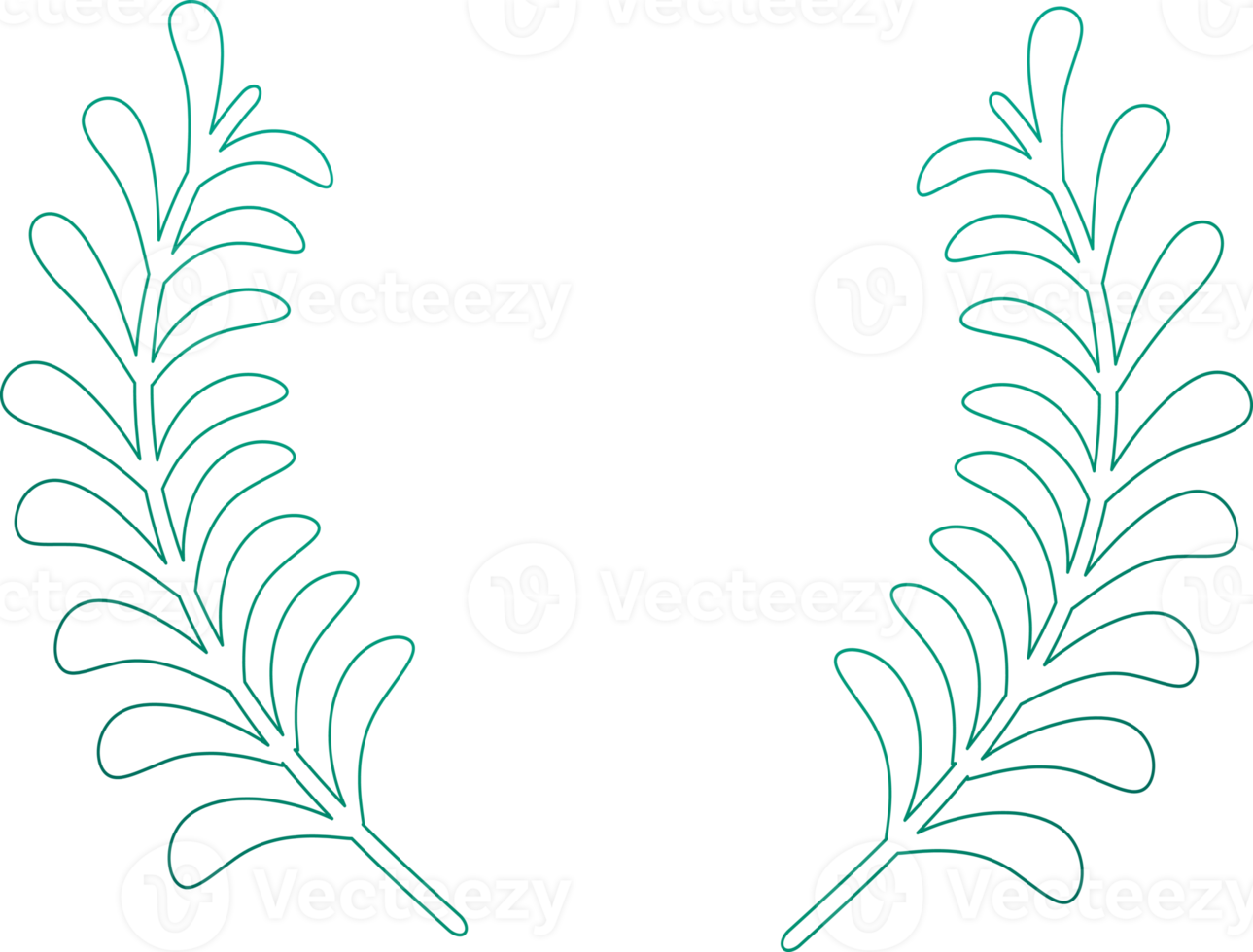 Flower leaf decoration wreath frame logo banner award art graphic design illustration png