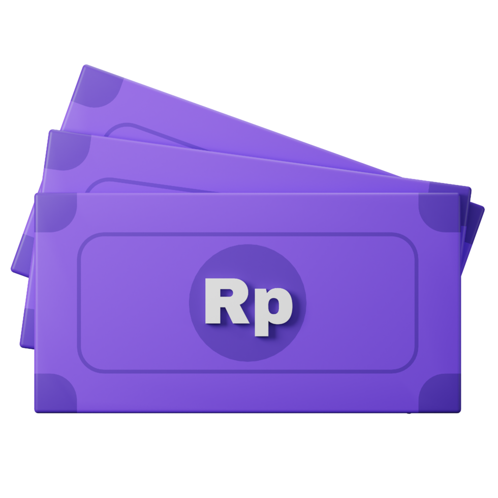 roepia geld 3d illustratie png