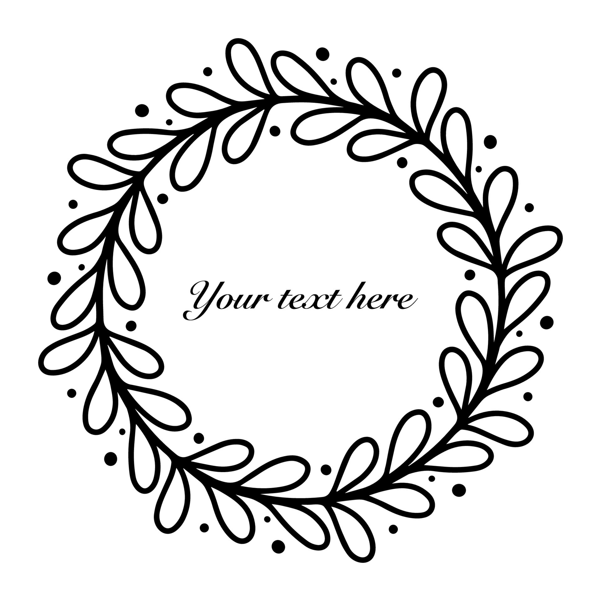 Vector Decorative Round Frames, Circle Frames,greeting Card