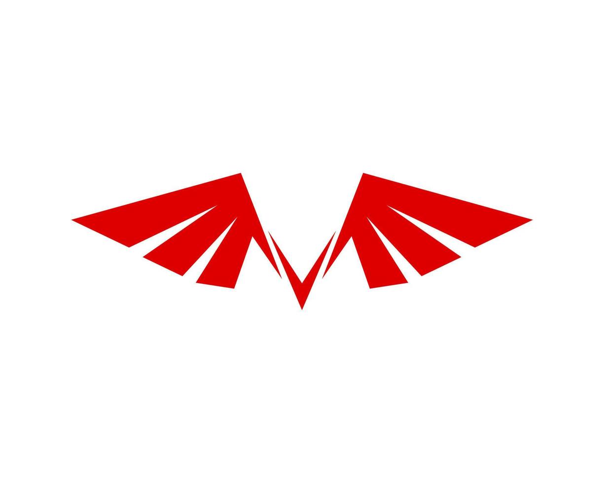 Vector illustration of a wing sign symbol. Can be used for anything related to flying, aviation, superhero, cargo, courier services