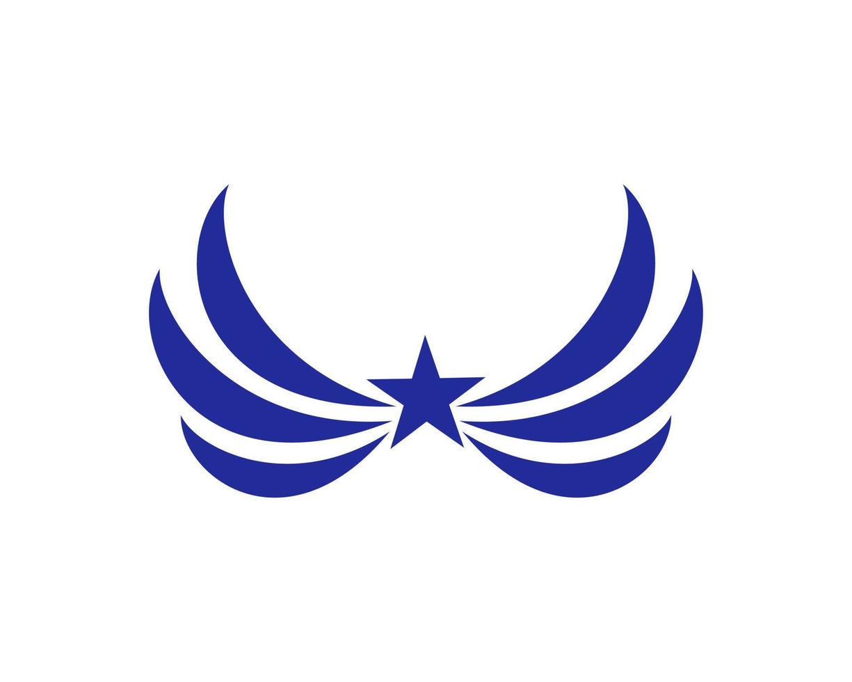 Vector illustration of a wing sign symbol. Can be used for anything related to flying, aviation, superhero, cargo, courier services