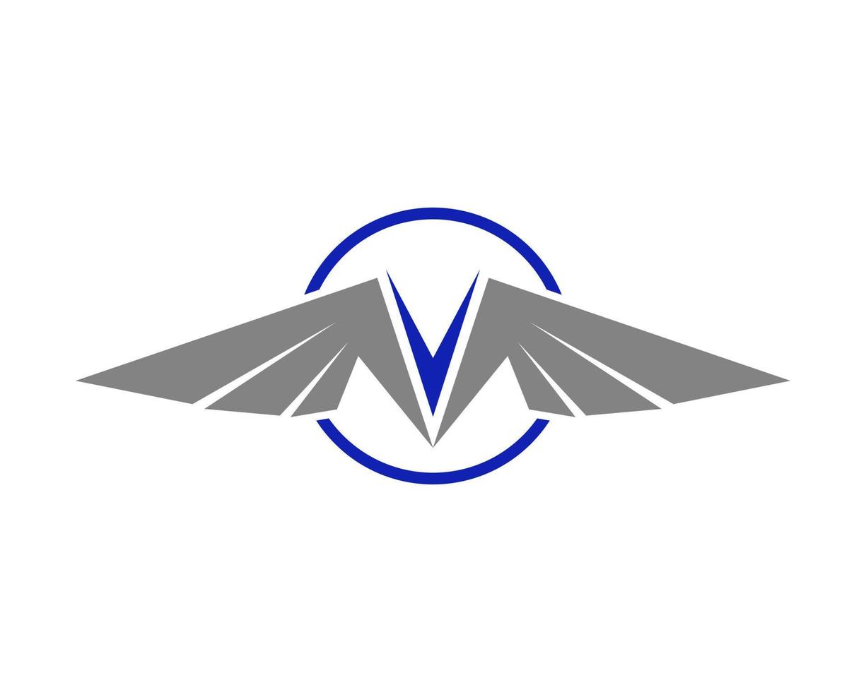 Vector illustration of a wing sign symbol. Can be used for anything related to flying, aviation, superhero, cargo, courier services