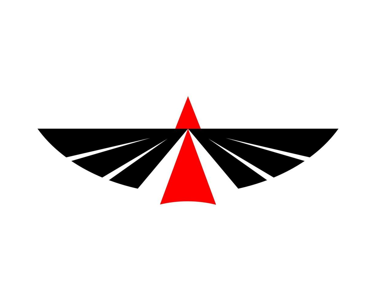 Vector illustration of a wing sign symbol. Can be used for anything related to flying, aviation, superhero, cargo, courier services