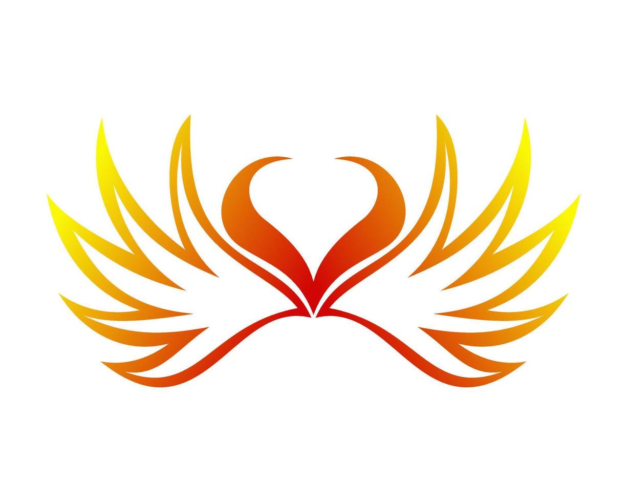 Vector illustration of a wing sign symbol. Can be used for anything related to flying, aviation, superhero, cargo, courier services