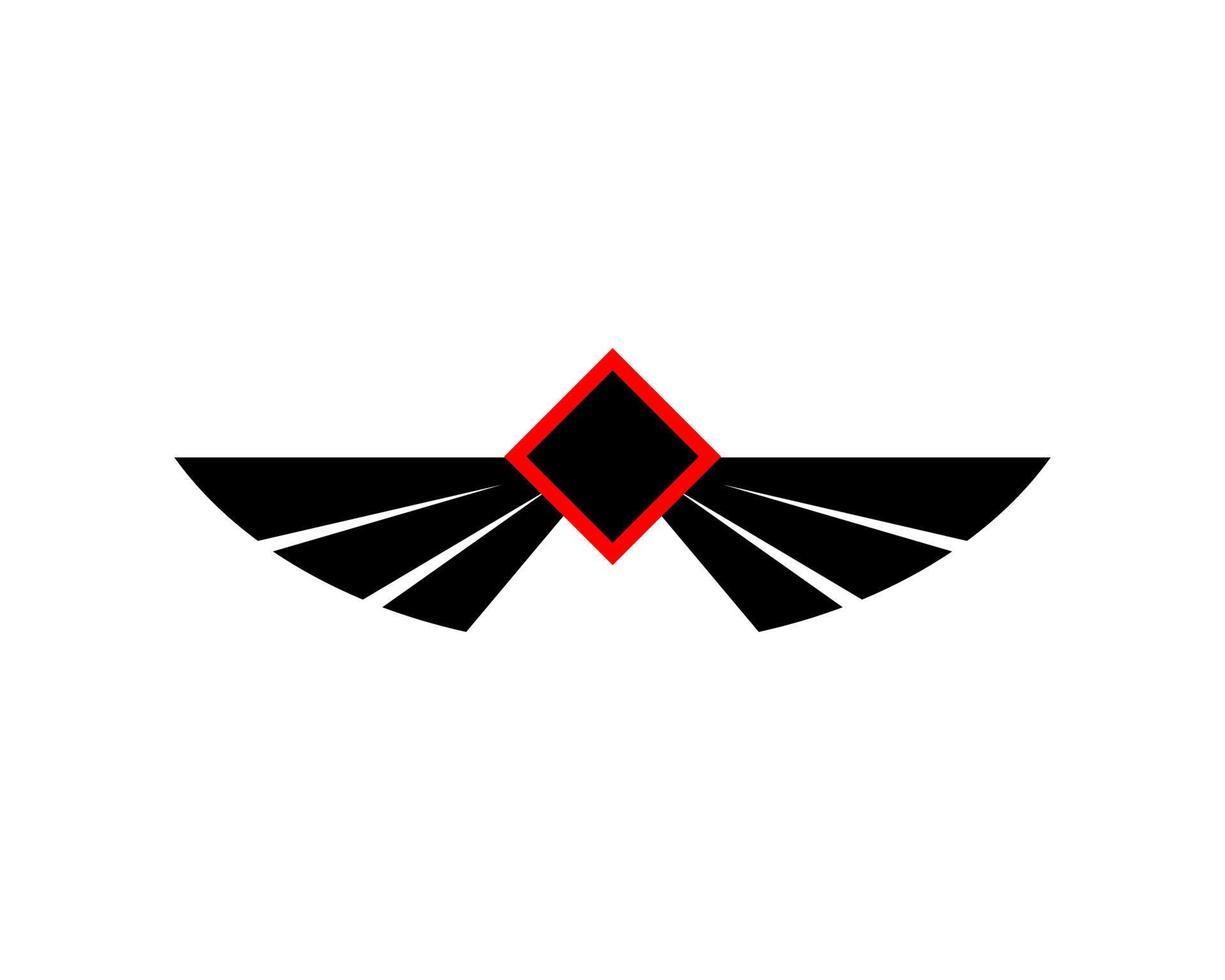 Vector illustration of a wing sign symbol. Can be used for anything related to flying, aviation, superhero, cargo, courier services