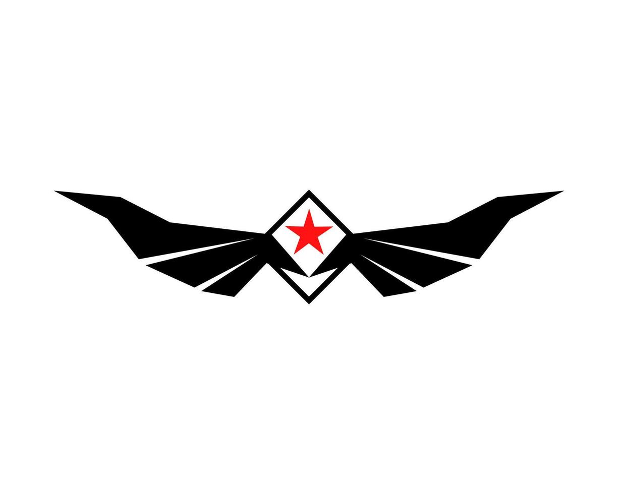 Vector illustration of a wing sign symbol. Can be used for anything related to flying, aviation, superhero, cargo, courier services