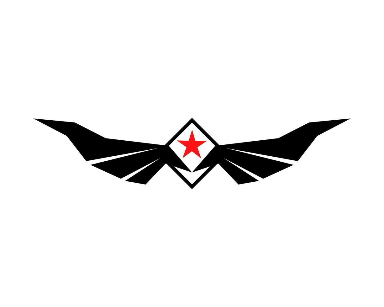 Vector illustration of a wing sign symbol. Can be used for anything related to flying, aviation, superhero, cargo, courier services