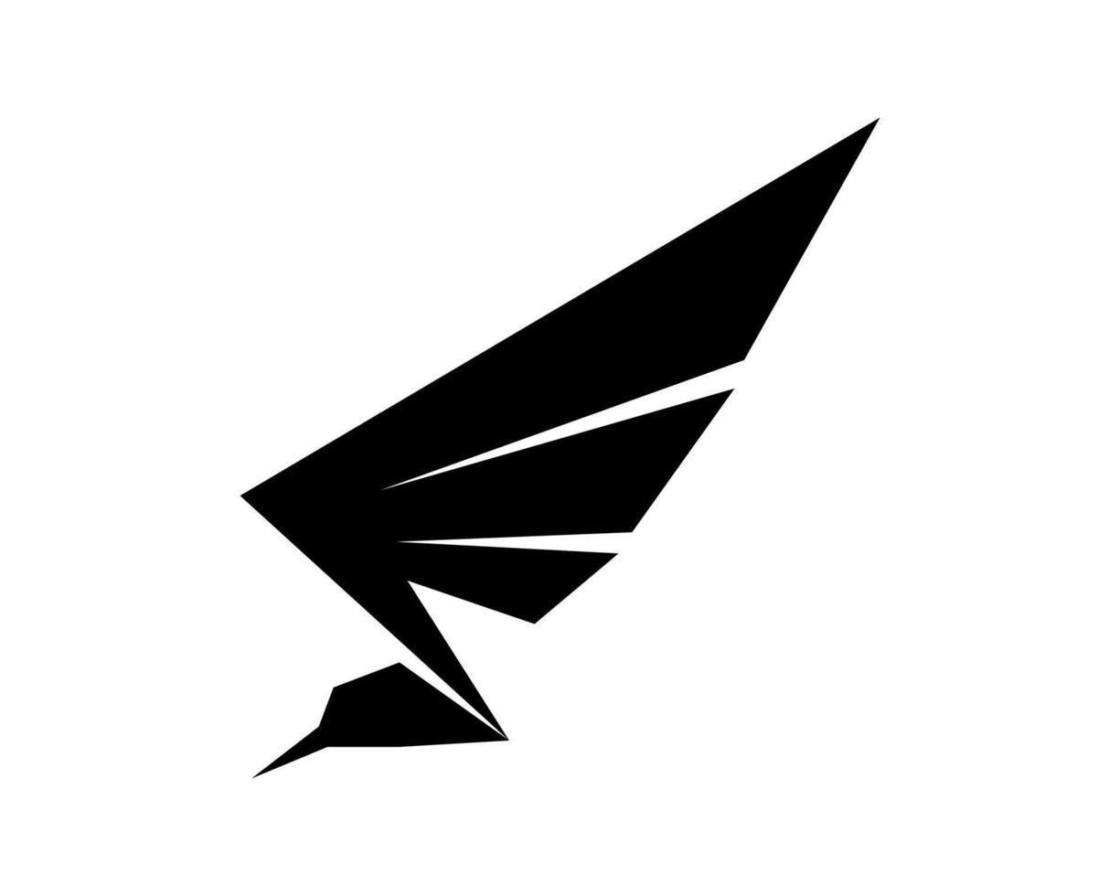 Vector illustration of a wing sign symbol. Can be used for anything related to flying, aviation, superhero, cargo, courier services