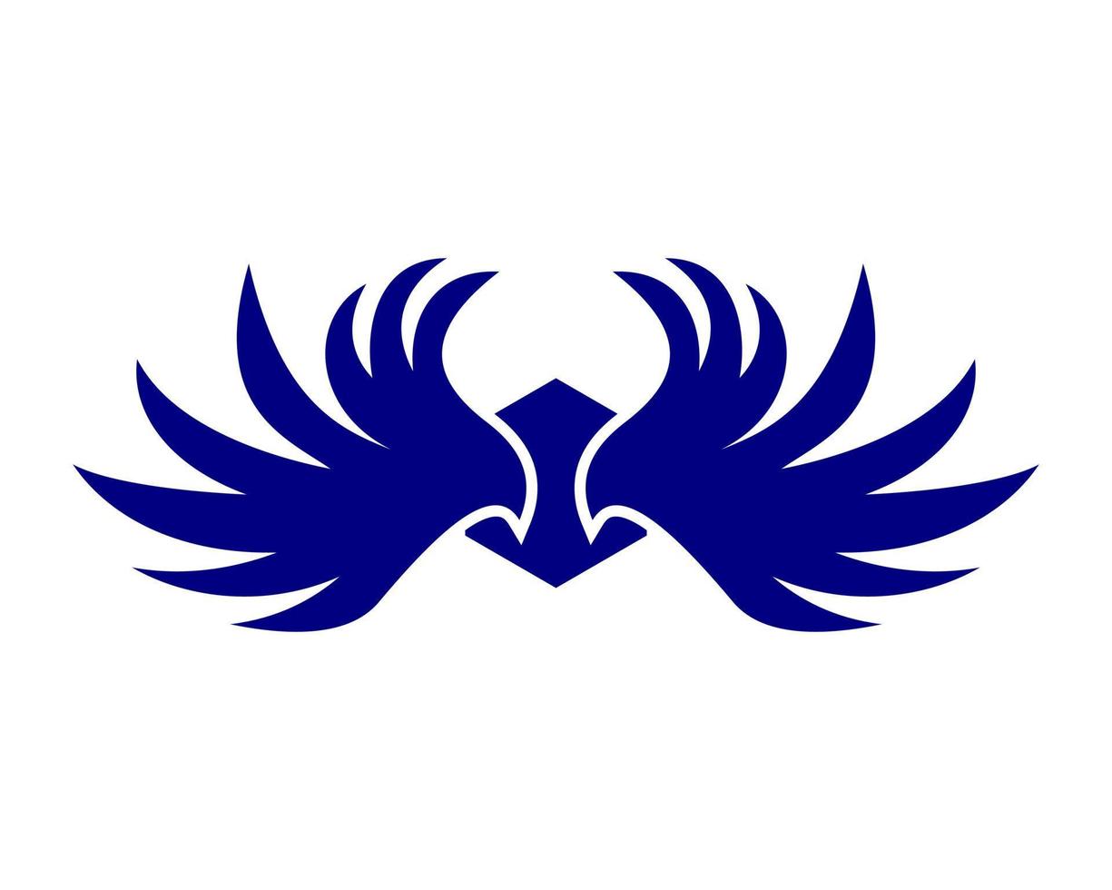 Vector illustration of a wing sign symbol. Can be used for anything related to flying, aviation, superhero, cargo, courier services
