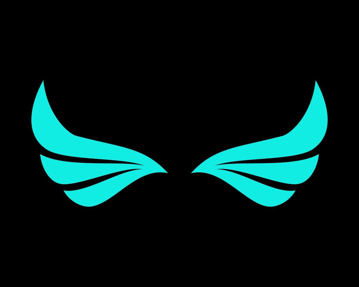 Vector illustration of a wing sign symbol. Can be used for anything related to flying, aviation, superhero, cargo, courier services