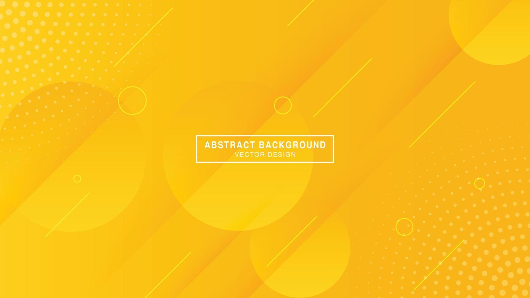 Abstract yellow gradient geometric shapes background vector