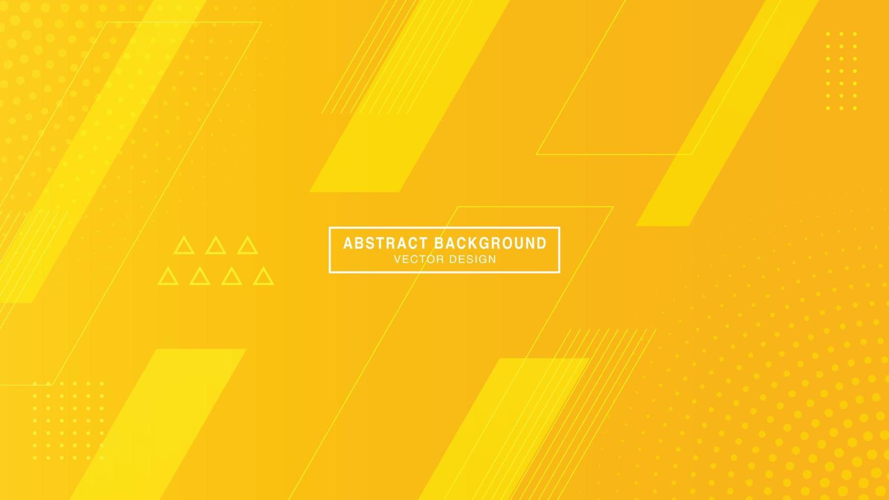 Abstract yellow gradient geometric shapes background vector