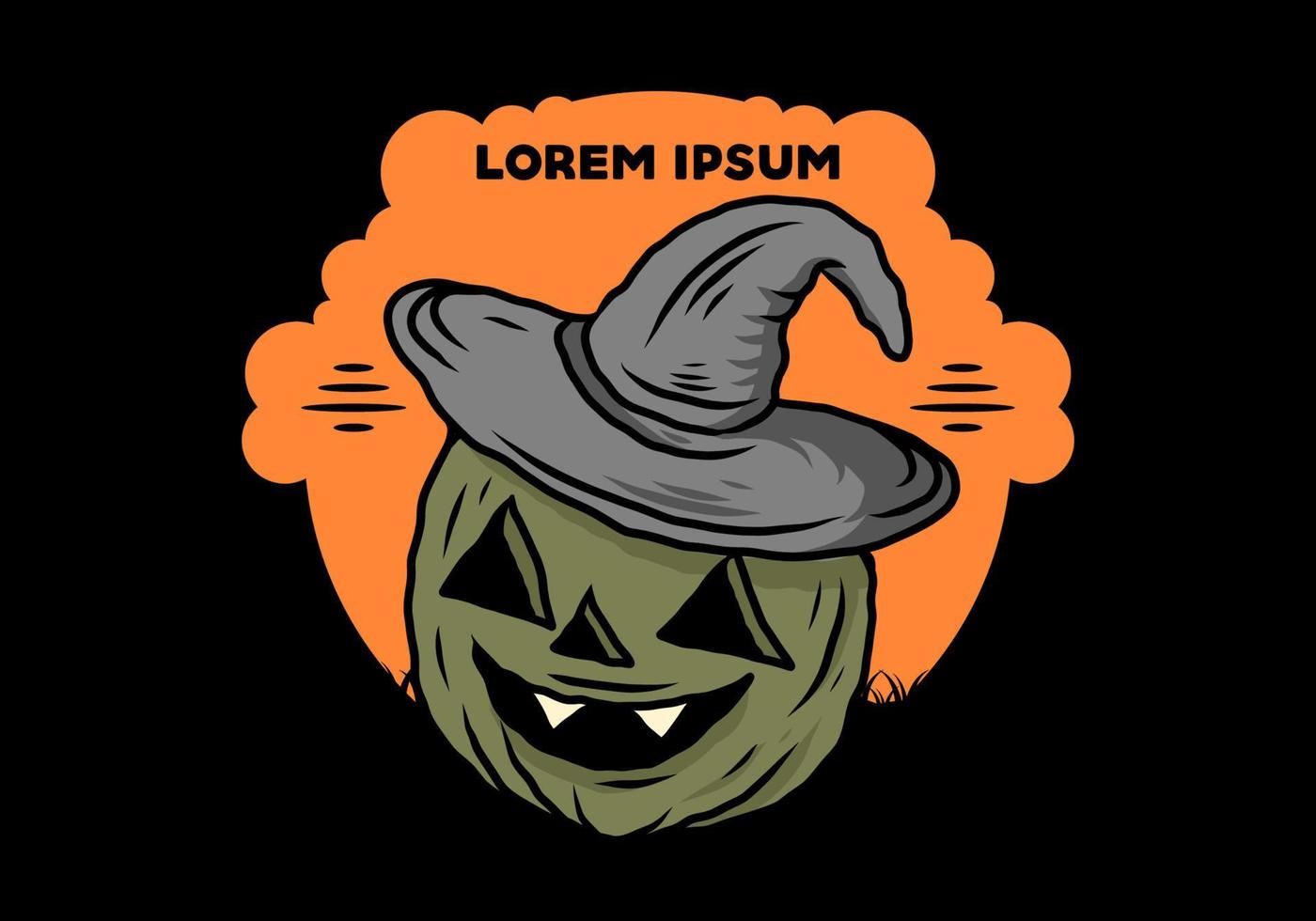 Scary Halloween stuff illustration design vector