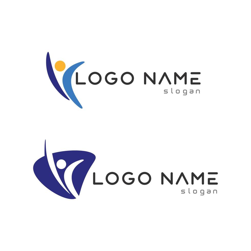 People logo, Team, Succes people work, Group and Community, Group Company and Business logo vector and design Care, Family icon Succes logo