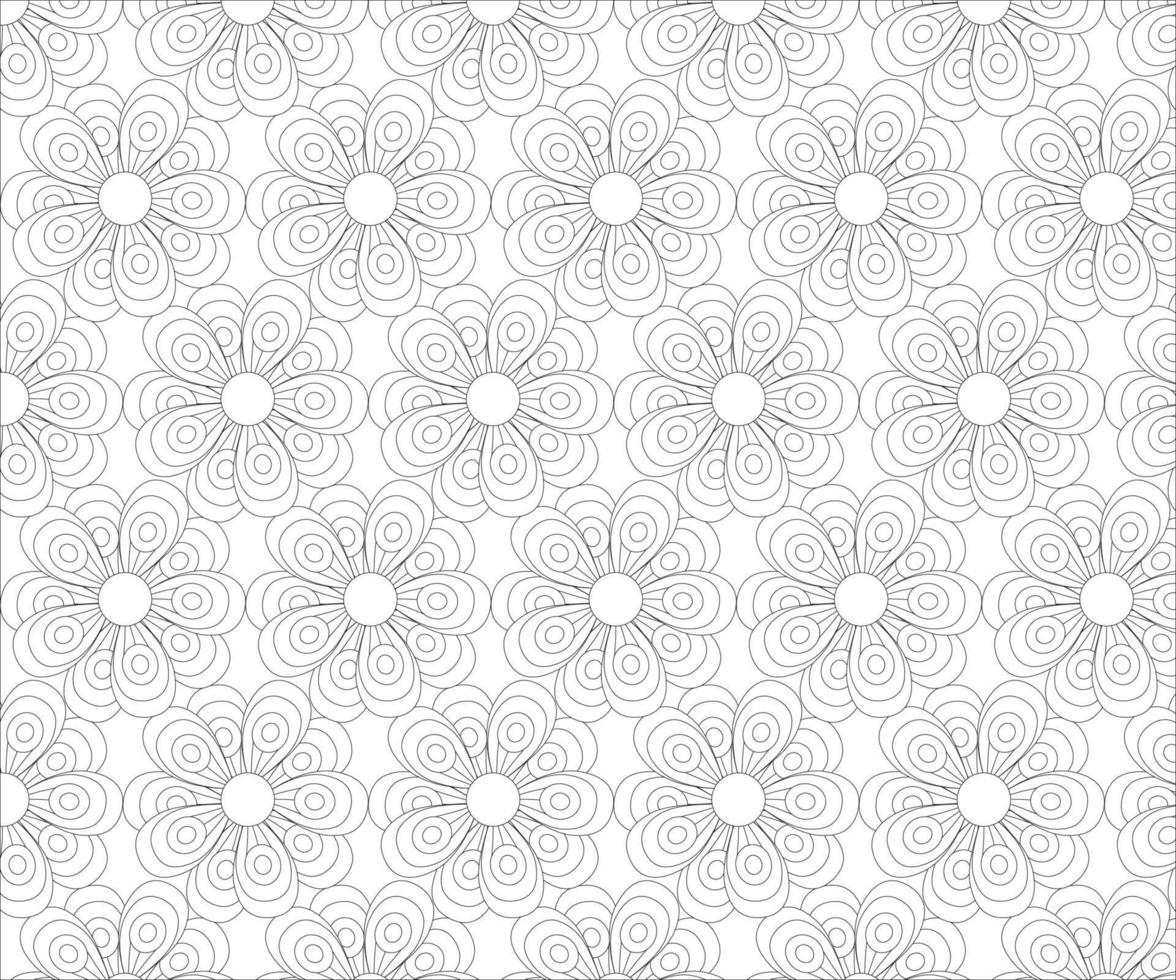 Background Pattern Coloring page vector