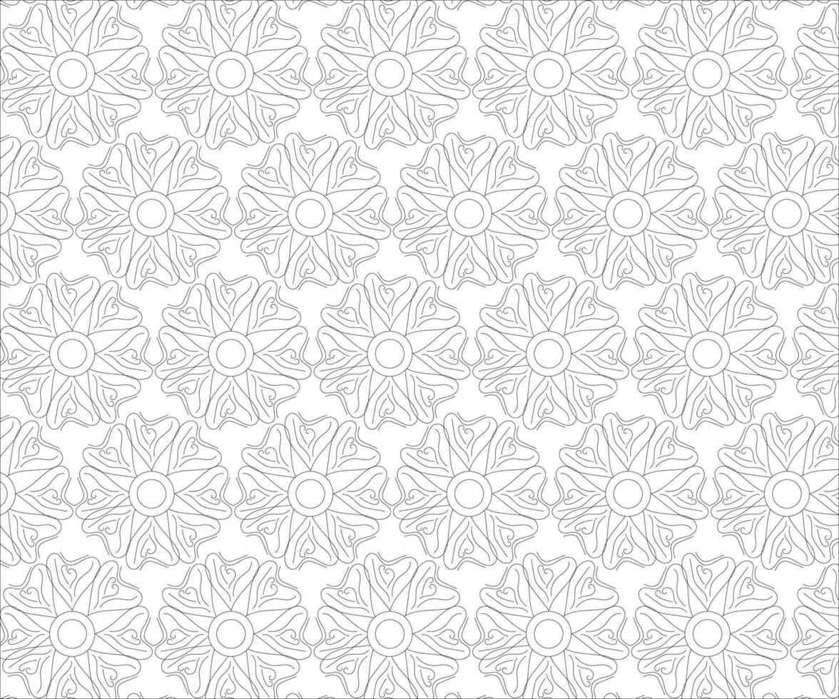 Background Pattern Coloring page vector