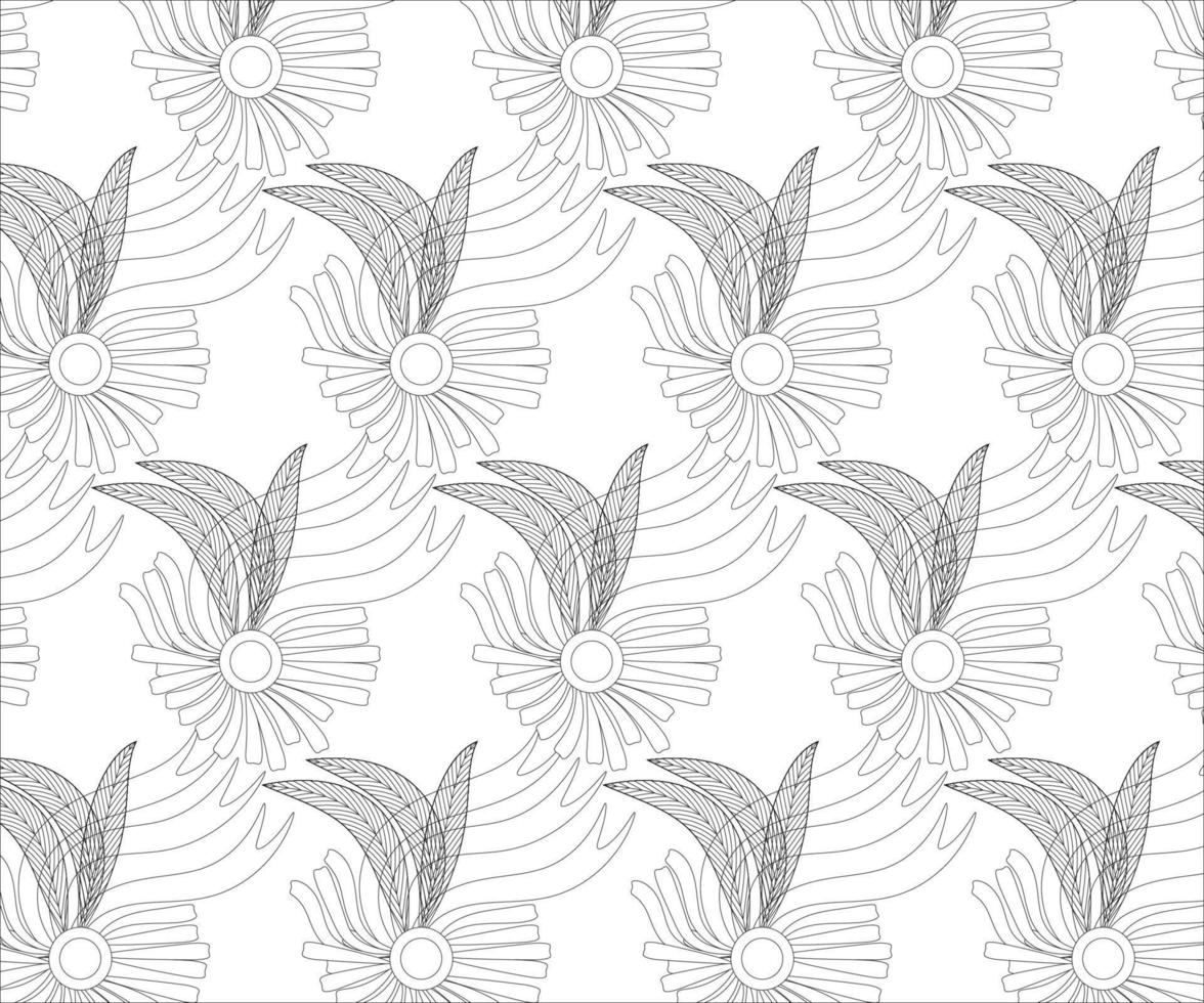 Background Pattern Coloring page vector