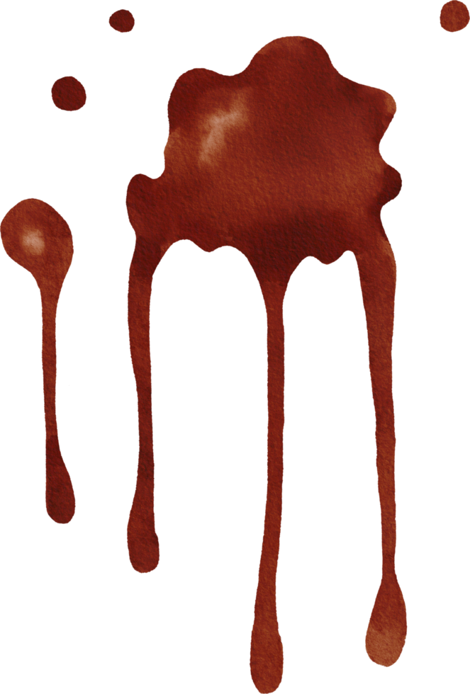 Watercolor Splash of caramel coffee png