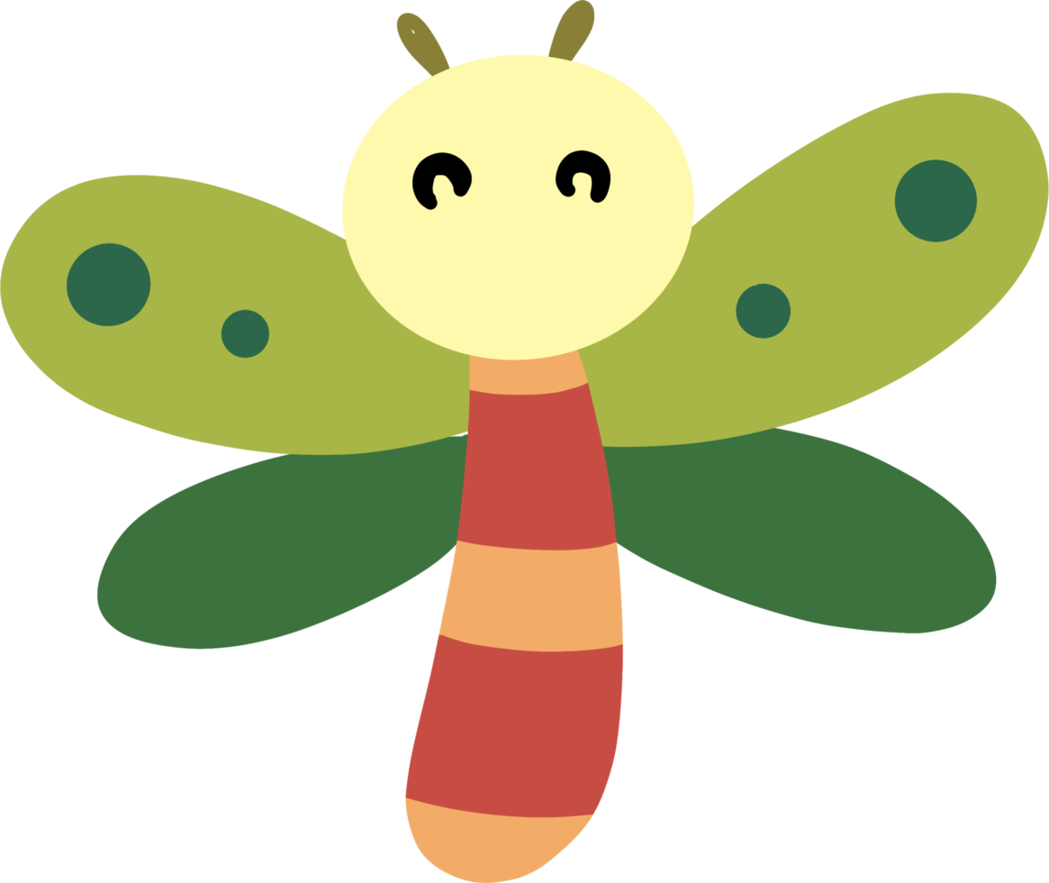 cartoon cute dragonfly png