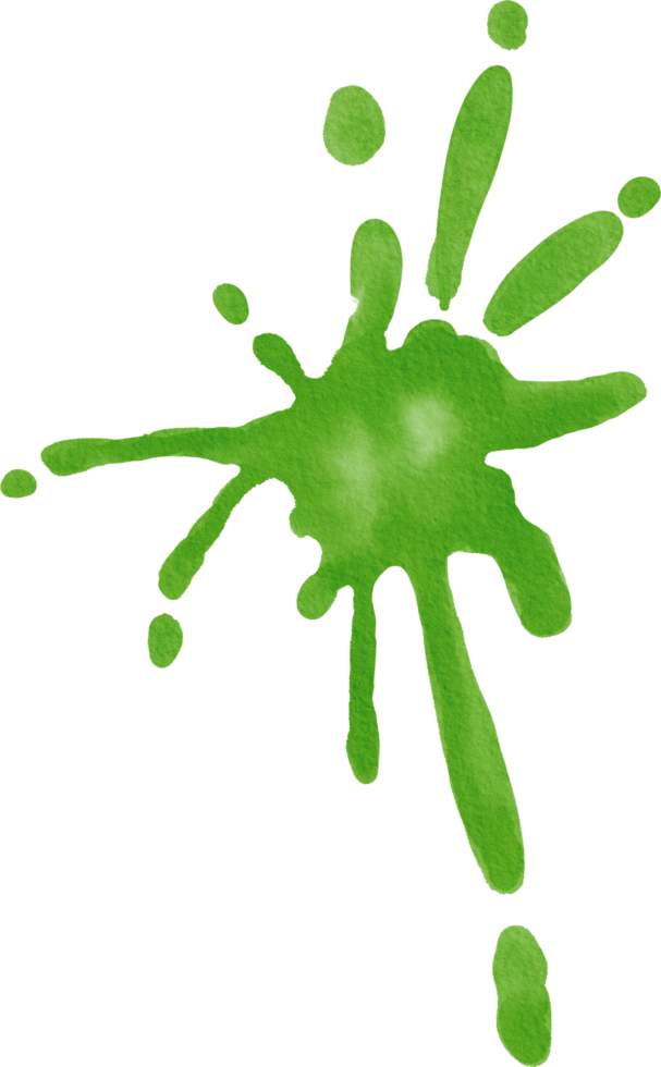 watercolor painted drip png