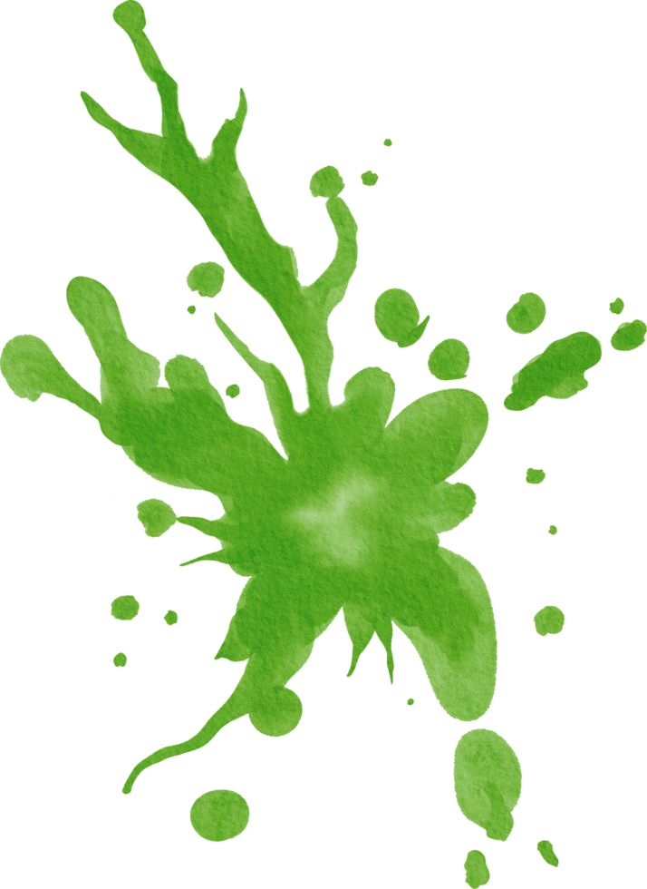 watercolor painted drip png