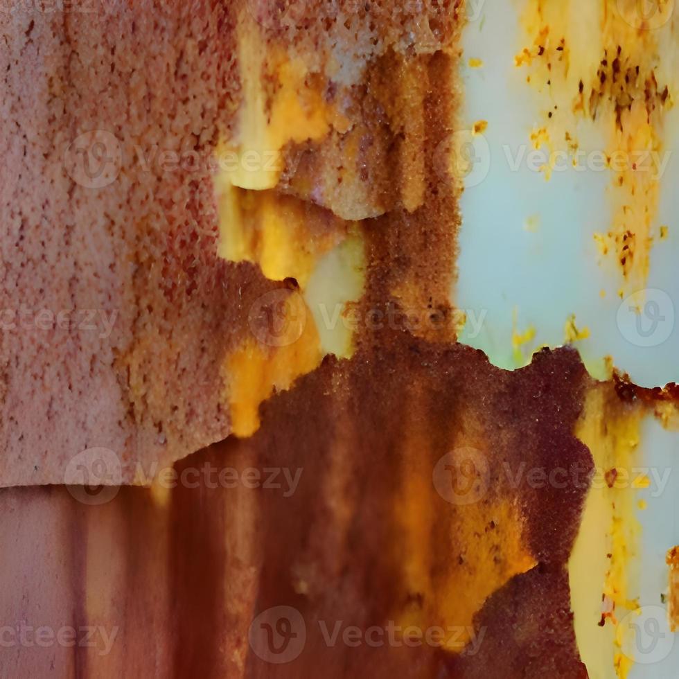 placa de pared oxidada de metal corroído foto