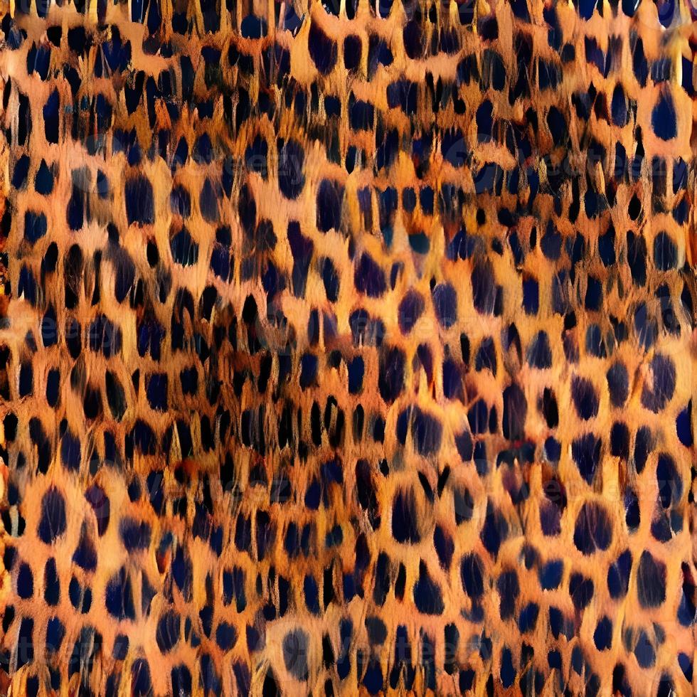 diseño de bufanda de seda redonda de leopardo, textil de moda. foto