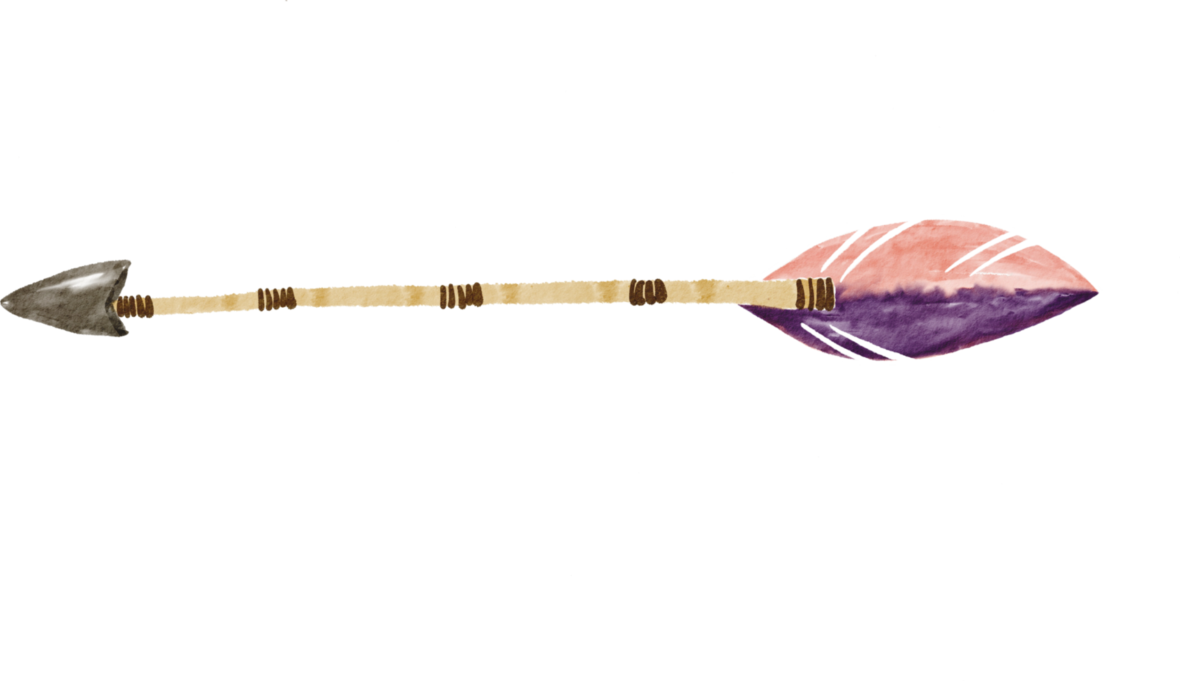 pluma bohemia acuarela pintada png