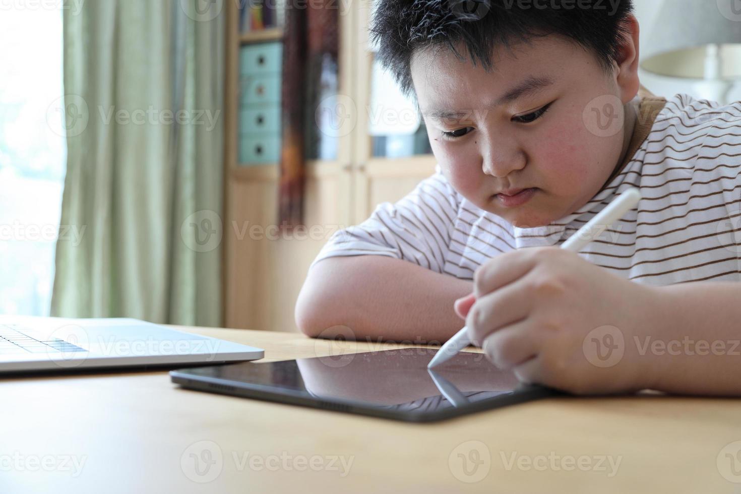 Drawing on Tablet photo